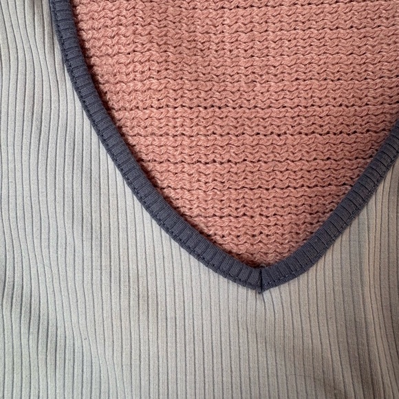 Gray Ribbed Halter Top - Picture 4 of 5